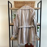 Via Spiga Asymmetrical Zip, Cinchable Waist Spring/Rain Trench Coat Jacket, S Photo 5