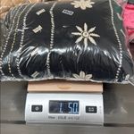 Zury Black White Embroidered Boho Maxi Dress Festival Peasant Tiered Flowy Size M Photo 7