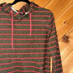 Urban Outfitters BDG  brown red striped hooded sweatshirt Photo 2
