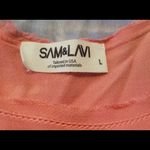 Sam & Lavi Sunset Soiree Frayed Ombre Maxi Dress Pink Size L Photo 8