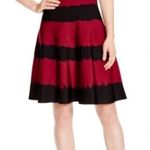 Karen Millen ‎ Dress Bodycon Fit & Flare Sleeveless Tie Dye Red Black Size Small Photo 0