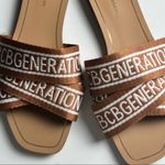 BCBGeneration Krista Women’s Cognac and White Sandals Size 8 Photo 1