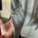 Athleta  XS Criss Cross Sweatshirt Modal Blend Long Sleeve Gray Photo 5