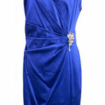 Jones New York Royal Blue Midi Dress with Jewel Detail Sz 12 Photo 0