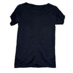 Athleta Medium M Black Heather Foothill Seamless Short Sleeve Tee Crew Neck Top Photo 1