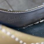 BCBGirls  Quilted Black Cap Toe Leather Pump Heels Size 8.5B Army Green Photo 12