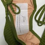 J.Crew NWT Rings String Cheeky Curved Bikini Swim Bottom XL Olive Green #3175 Photo 6