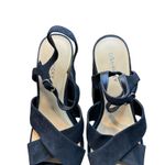 Lisa + Vicky Shoes Womens Size 9.5 Black Platform Block Heel Slingback Sandals Photo 3
