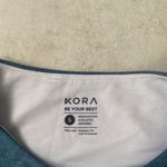 Kora Light Blue Women's Seamless Activewear Sports Bra Small Back Cut Out Photo 1