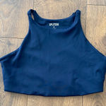 Splits59  Midnight Blue High Neck sports bra size Medium Photo 0