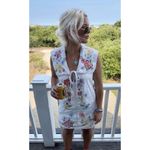Free People Willow Embroidered Lace Minidress in Ivory Size Medium Photo 2