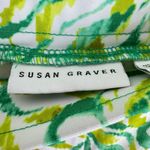 Susan Graver  Green Pattern High Rise Straight Leg Liquid Knit Pull On Pants 1XP Photo 4
