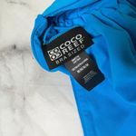 Coco reef  Women's High Waisted Fold Over Bikini Bottom Size M Shirred Blue New Photo 2