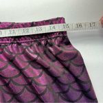 High Waist Fish Scale Printed Tummy Control Pants Workout Leggings Pink Mediun Black Size M Photo 12