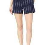 Nautical Navy blue White Rope Design Shorts Size 6 Womens Twill Stretch Photo 8