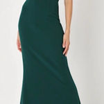 Lulus Lulu’s Melora Hunter Green Sleeveless Maxi Dress Size XL Holiday Gown Formal Photo 0