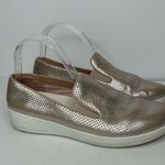 FitFlop Gold Metallic Slip-On sneakers shoes 8.5 reptile snake print Photo 10