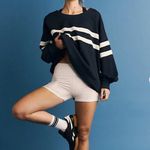 Free People #20 NWT  Post Up Layer in Midnight Navy/Ivory Combo Photo 3