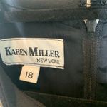 Karen Millen Vintage Karen Miller Maxi Dress Formal w Jacket Rhinestone Trimmed Sz 18 Photo 5