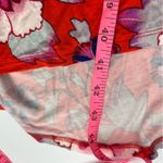 Anthropologie Maeve Clearly Red Floral Knit Mock Neck Dress Sz L Photo 6