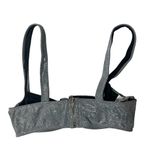 House Of CB Vela Bralette Bra Top Sparkly Silver Zipper Back Womens Size Small Photo 7