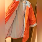 Free People  Kit Oversized Orange Puffer Jacket Photo 7