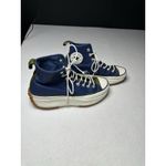Converse Chuck Taylor All Star Move Platform Womens 10.5 Navy Sneakers Leather Photo 4