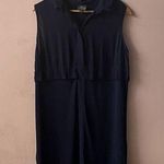 Topshop  Maternity Dark Navy Blue Button-Down Shirt Dress Size 8 EUC Photo 0