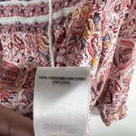 Lucky Brand ‎ Boho Peasant Top Size S Paisley Tassel Hippie Beach Vacation Boho Photo 5