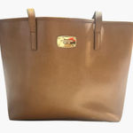 MICHAEL KORS JET SET TRAVEL LUGGAGE BROWN SAFFIANO LEATHER MED TOTE HAND BAG Photo 0