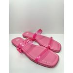 BP Nordstrom Jelly Strap Sandals Size 6 Viola Barbie Pink Braided Square Toe Photo 1