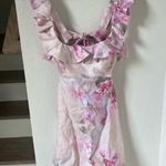 Zimmermann NWT Crush Frill Mini Dress in Pink Floral Photo 3