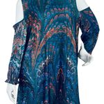 Simply Aster By Firmiana Tunic Top/Dress Patterned Size 2X Open Shoulders Photo 0