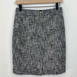 Kate Spade Judy Black & White Tweed Pencil Skirt Gold Zipper, 2 Photo 1