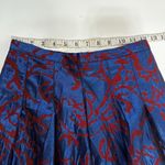 Anthropologie Anthro Maeve Pleated Shimmer Maxi Skirt Formal Red, Blue 2 Photo 3