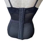 Vintage Corset Bra Lace Bow Black adjustable straps size medium Photo 6