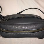 J.Crew Signet Crossbody Bag Dark Gray Pebbled Leather Keys Lock Charms Zip Top Photo 10