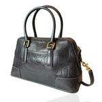 Coach Vintage Legacy Bag French Calf Leather Satchel Black Signature Purse Photo 1