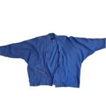 Francesco Miranda 100% Colombian Linen Blue Dolman Sleeve Blazer Size 1 (XL) Photo 4