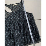 Pins And Needles Tank Top Womens XS Black Floral Ruffle‎ Urban Outfitters Y2K Photo 4