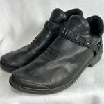 Bzees  Barista Biker Booties Shoes 10 10M Vegan Black Ankle Boots Slip On Photo 4