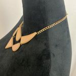 Light pink and gold Geometric shapes Bib Necklace Photo 2