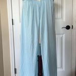 None Light Blue Vintage Slip Robe with Lace Detail‎ Photo 0