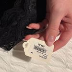 Lacausa Chic Black Lace Velvet Dress Photo 2