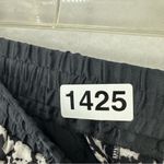 Club Monaco  Joggers Pants Abstract Pattern 100% Silk  Womens 6 Black Photo 10