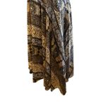 Rabbit Rabbit Rabbit Dress Midi Browns Aztec Sleeveless Sheer Lined Boho SZ 16 Brown Photo 3