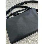 ALLSAINTS Captain Zip Leather Crossbody Bag BLACK SILVER HARDWARE Photo 2