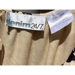 Denim 24 7 Tunic Top Shirt Blouse 20W 20 Floral Roll Tab Pintuck Boho Western Red Photo 14