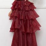 Symphony METALLIC MESH LAYERED RUFFLE MAXI DRESS Photo 3