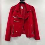 ANINE BING  Red Moto Jacket Photo 3